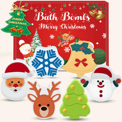 NEWFEIFAN Christmas bath bombs set packaging preserves freshness and makes gifting easy.