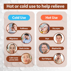 NEWGO cooling eye mask targets headache relief with cold therapy.