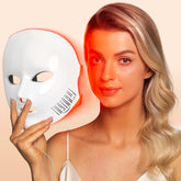 NEWKEY LED Face Mask front view showing compact home therapy design