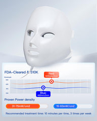 NEWKEY LED Face Mask side view with comfortable strap fit for long sessions