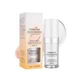 Newvenper color-changing foundation bottle close-up showing natural tone match