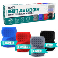 NexFit jaw exerciser level 1 30lbs tablets for beginner jaw toning