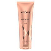 Nexxus Blow Dry Cream bottle shows weightless frizz control for smooth styling.