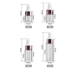 NGARHUG STORE pack of 4 clear-glass bottles for versatile beauty and oil blends