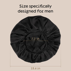 Niagara Satin Bonnet elastic-band fit securely around the head.