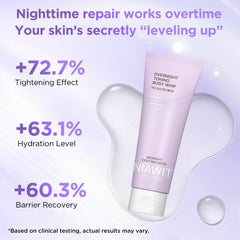 NIAWIT Overnight Toning Body Whip on arm demonstrates lightweight, non-greasy absorption.