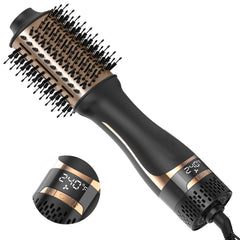 Nicebay hair dryer brush display panel shows precise temperature and airflow control for styling