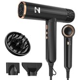 Nicebay ionic hair dryer front view for quick at-home drying