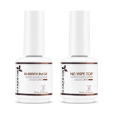Nicedeco Rubber Base Gel bottle closeup highlighting base strength for brittle nails.