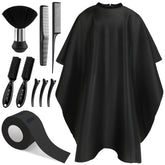 NICEMOVIC 10 in 1 barber cape with neck duster, complete salon kit for efficient haircuts