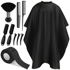 NICEMOVIC 10 in 1 barber cape with neck duster, complete salon kit for efficient haircuts