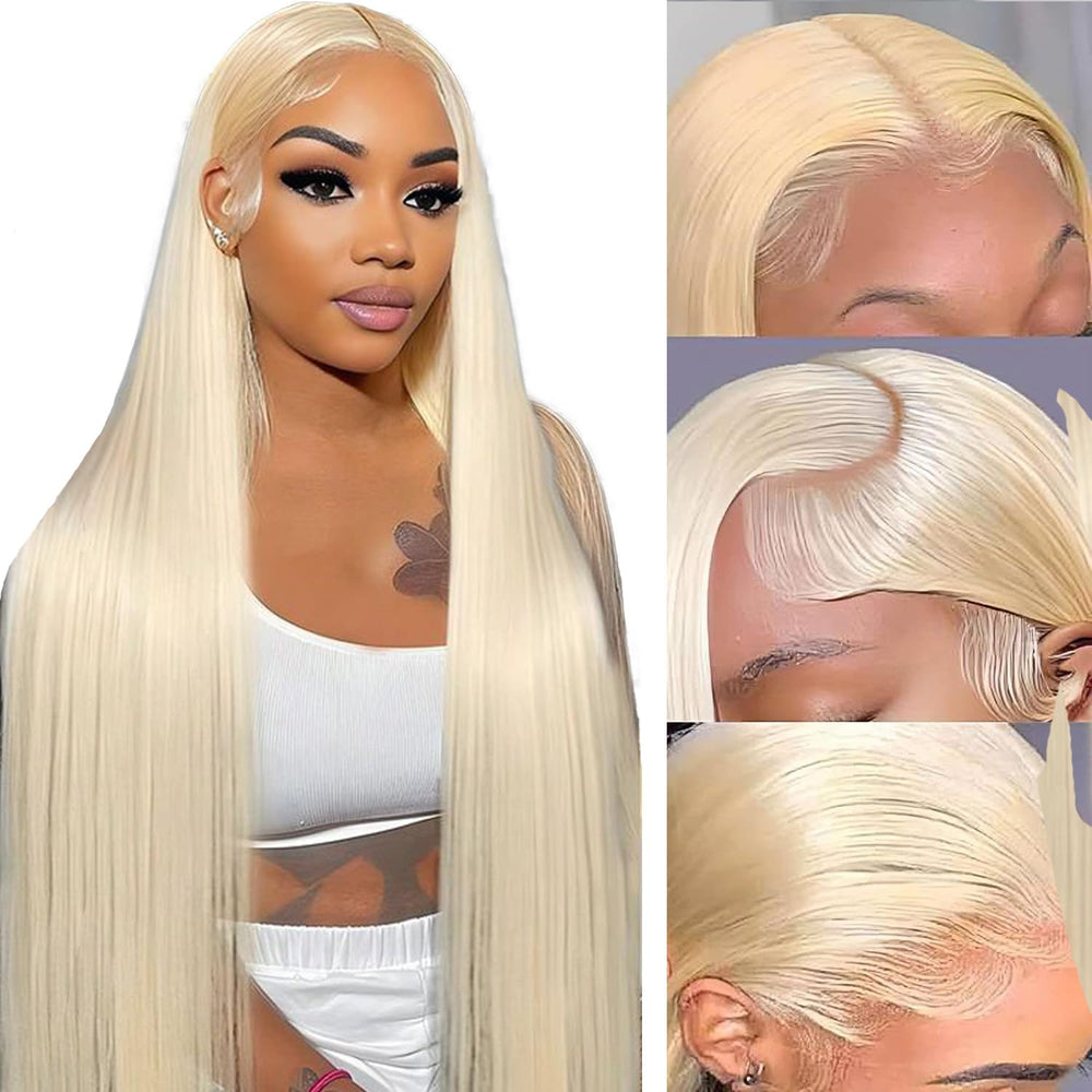 NICILK 30-inch 613 lace-front wig front view shows length and natural fall