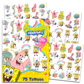 Nickelodeon Spongebob tattoos 75-tattoos-sheet offer safe, BPA-free fun for kids at parties.