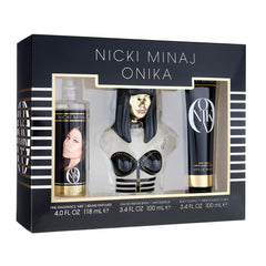 Nicki Minaj Onika 3Pc Women Set window box, gift-ready fragrance packaging.