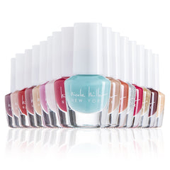 Nicole Miller New York mini nail polish set boxed packaging ideal for gifting.