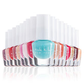 Nicole Miller New York mini nail polish set color swatches show versatile fashion shades