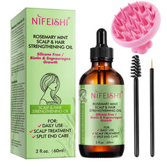 NIFEISHI rosemary oil bottle ready for scalp nourishment and natural hair growth support