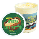 Nimba Foods Whipped Shea Butter texture close-up for easy application and hydration.
