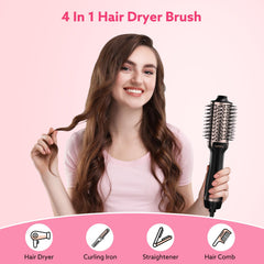 Nimmu hair dryer brush 360-vent design highlights faster drying and frizz reduction