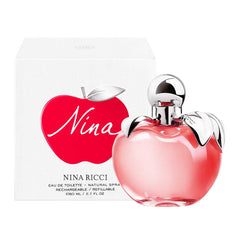 Nina Ricci Nina fragrance on display suggests a luxurious gifting option.