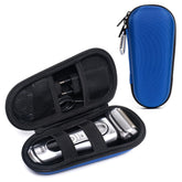 Nincha electric shaver case exterior blue EVA shell provides durable travel protection.