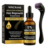 Nincrane Minoxidil 5% bottle front for scalp and beard application.