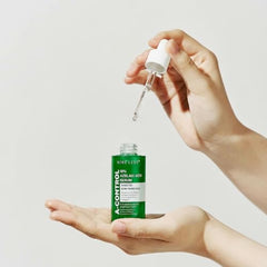 NINELESS A-Control texture close-up; refined skin texture and smoother finish.