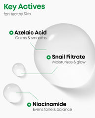 NINELESS Azelaic Acid Toner cotton pad application demonstrates easy nightly routine