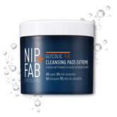 Nip-Fab Glycolic Fix Night Pads pack shot showing 60 exfoliating pads for nightly use