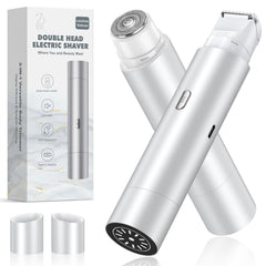 NIPOO Bikini Trimmer dual-head close-up for fast shaping with smooth skin.