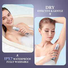 NIPOO Bikini Trimmer dual-head closeup highlights 2-in-1 functionality for versatile trimming