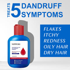 NIPPORI shampoo lather closeup captures creamy foam ideal for gentle scalp cleansing.