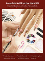 NIQZOPA display shows T-slot nail tip lock for secure tip placement during practice.