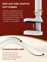 NIQZOPA reusable mannequin hand features aluminum bones for durable, bendable nail practice.