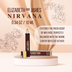Nirvana Rose mini perfume shown in travel-friendly packaging for everyday carry