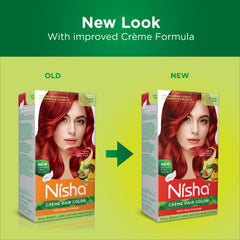 Nisha 60gm colorant tube in Flame Red for precise application