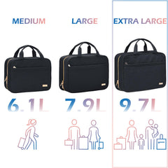 NISHEL travel toiletry bag clear window highlights quick security checks and visibility.