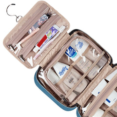 NISHEL lake-blue bag front-pocket layout offers quick-access storage for daily essentials.