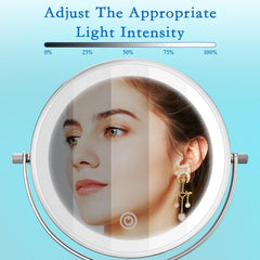 Niuphia vanity mirror 360-degree rotation for versatile angles during makeup