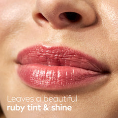 NIVEA Cherry Lip Care nourishing oils visible in gloss-like texture