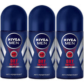 NIVEA for Men Dry Impact roll-on 50ml close-up with long-lasting freshness.