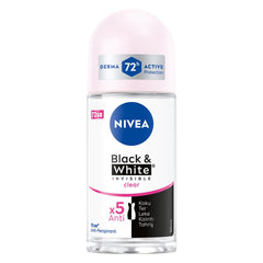 NIVEA Invisible for Black & White pack3 front view showing three-pack convenience for daily protection.