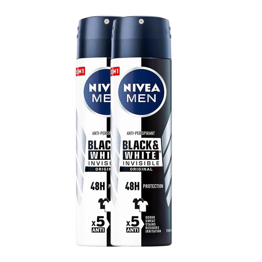 NIVEA Men Invisible Original spray front view for daily dry comfort and 48-hour protection