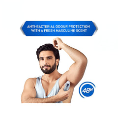 NIVEA Men Silver Protect roll-on pack of 3 for reliable daily protection.
