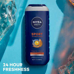 NIVEA MEN Sport Body Wash 3-in-1 use for body, face, and hair.