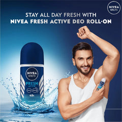 NIVEA MEN Fresh Active showing perspiration regulation during workouts.