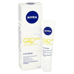 NIVEA Q10 Power eye cream close-up texture reveals creamy formula for smooth application.