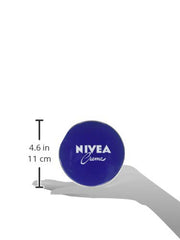 NIVEA Unscented Creme being applied to skin, illustrating smooth, comforting moisture
