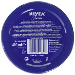 NIVEA Unscented Creme pack shot highlighting value in a triple-pack for whole-body care