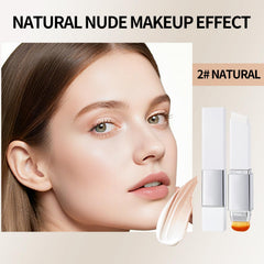 NIZENTA color-changing foundation stick dual-ended brush enables seamless blending